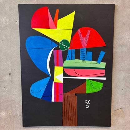 Benni Korzen Abstract Painting '24 (Black)