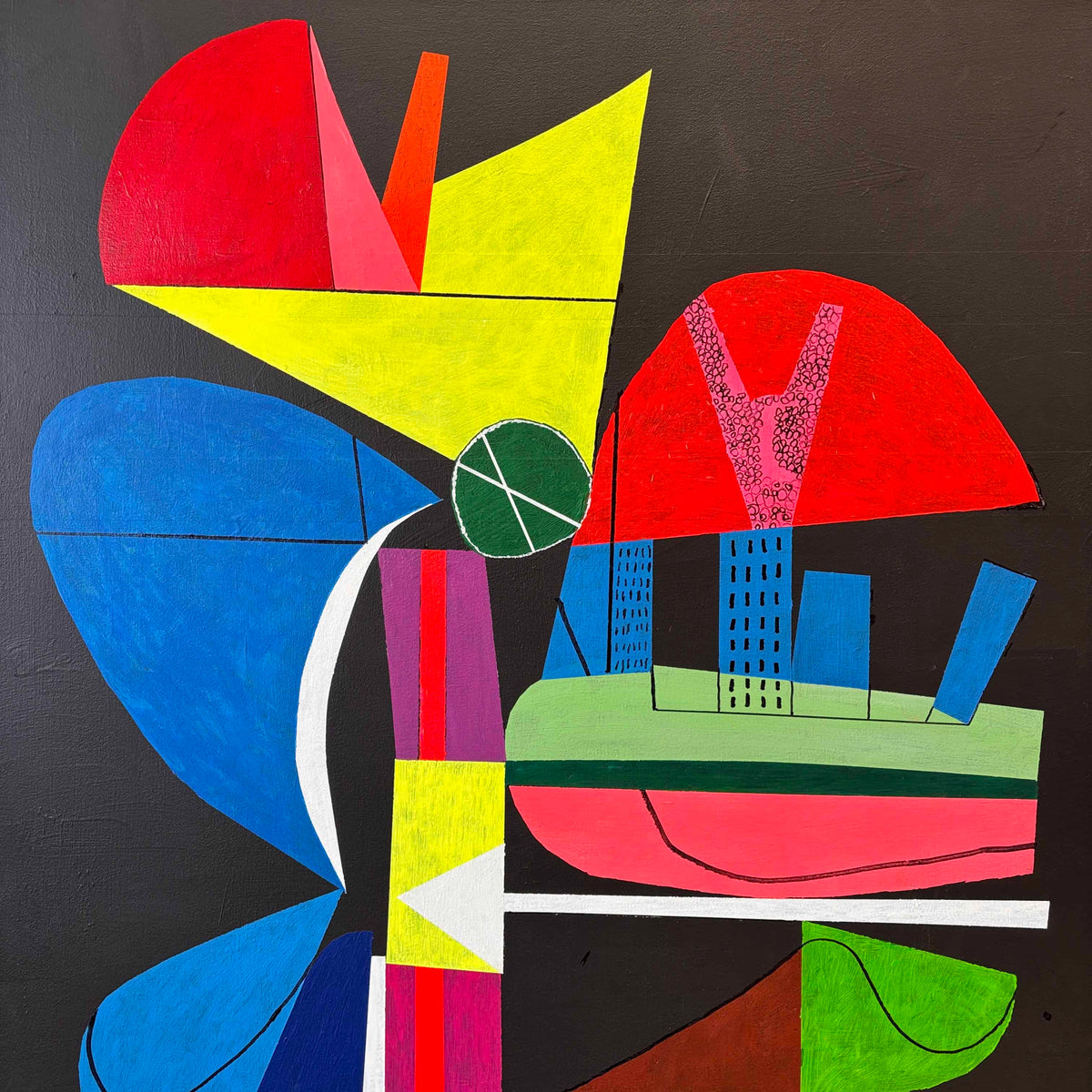 Benni Korzen Abstract Painting '24 (Black)