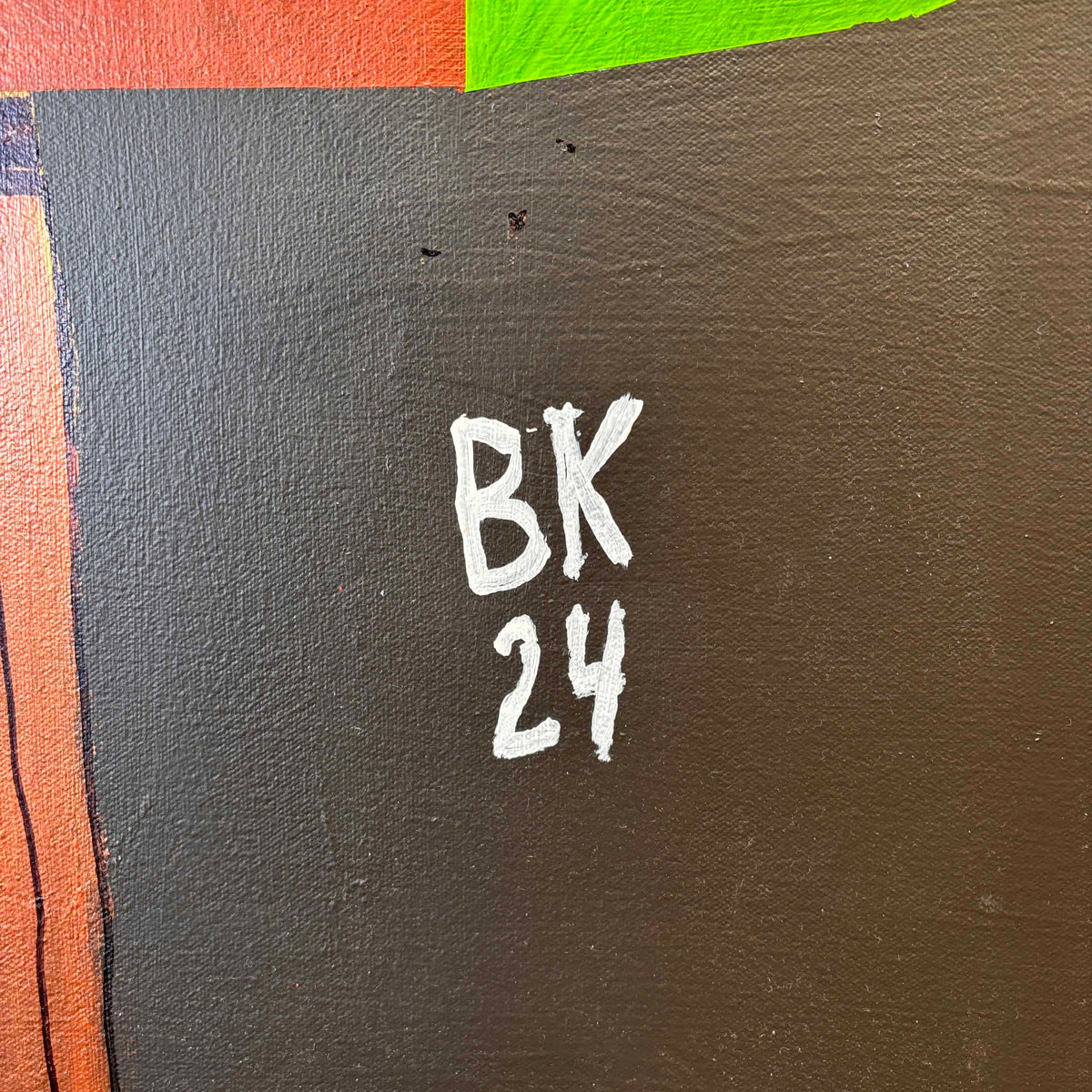 Benni Korzen Abstract Painting '24 (Black)