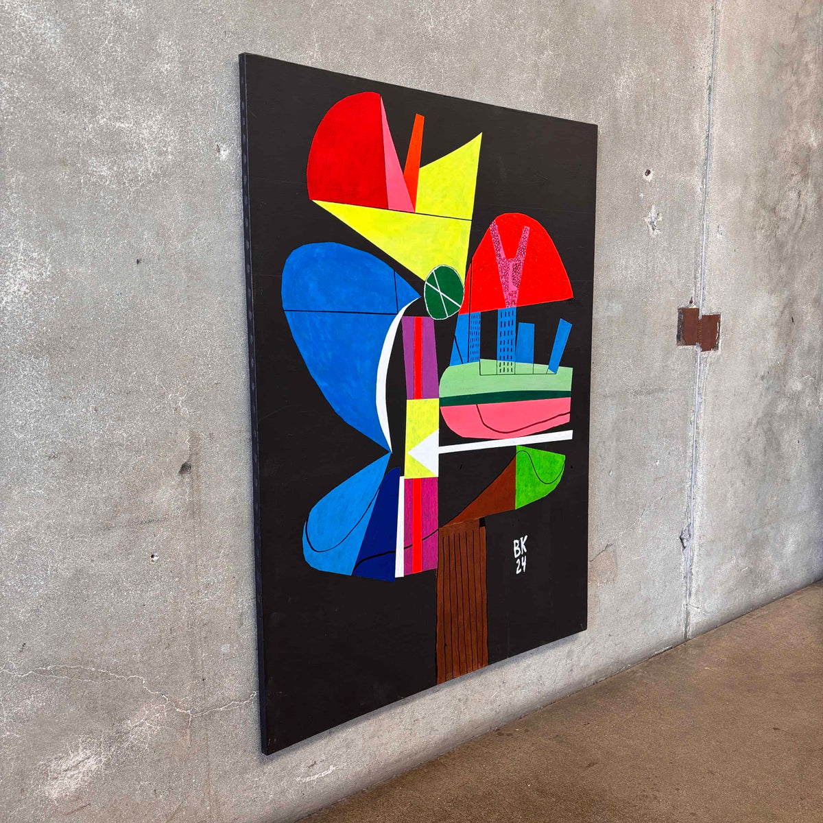 Benni Korzen Abstract Painting '24 (Black)