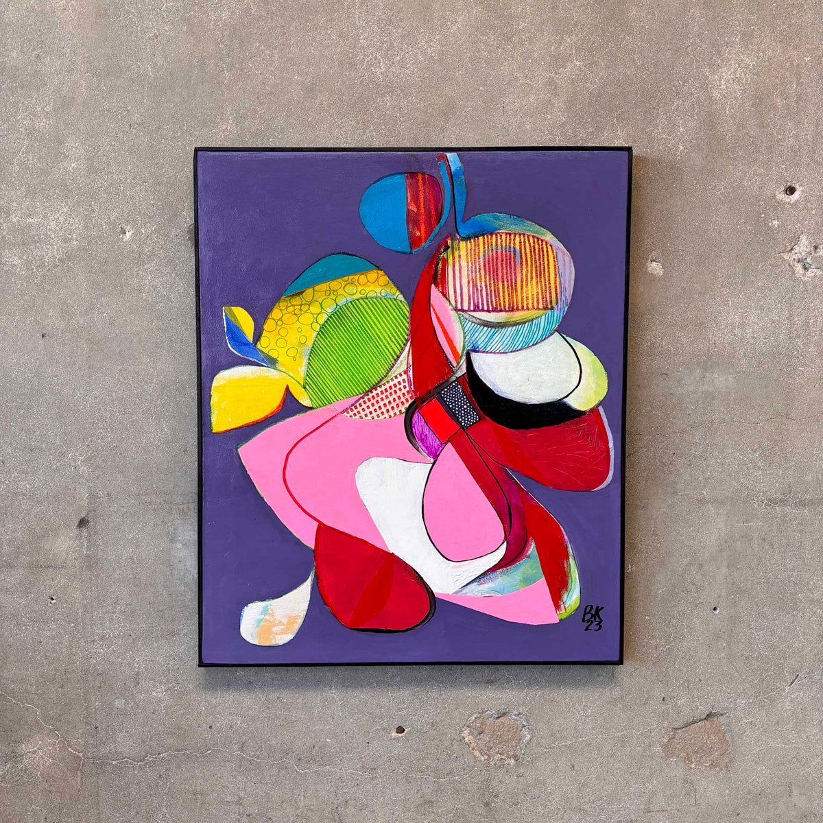 Benni Korzen Abstract Painting '23 (Purple)