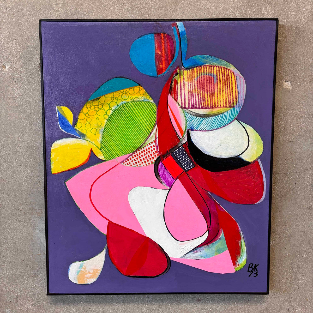 Benni Korzen Abstract Painting '23 (Purple)