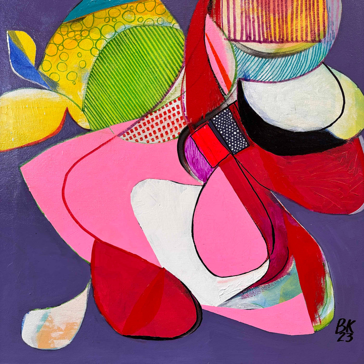 Benni Korzen Abstract Painting '23 (Purple)