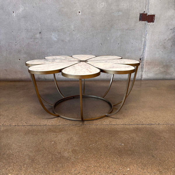 Anthropologie Boutoniere Coffee Table - Marble and Metal