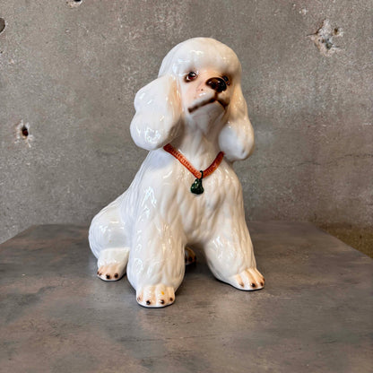 Vintage Italian Ceramic Poodle Figurine
