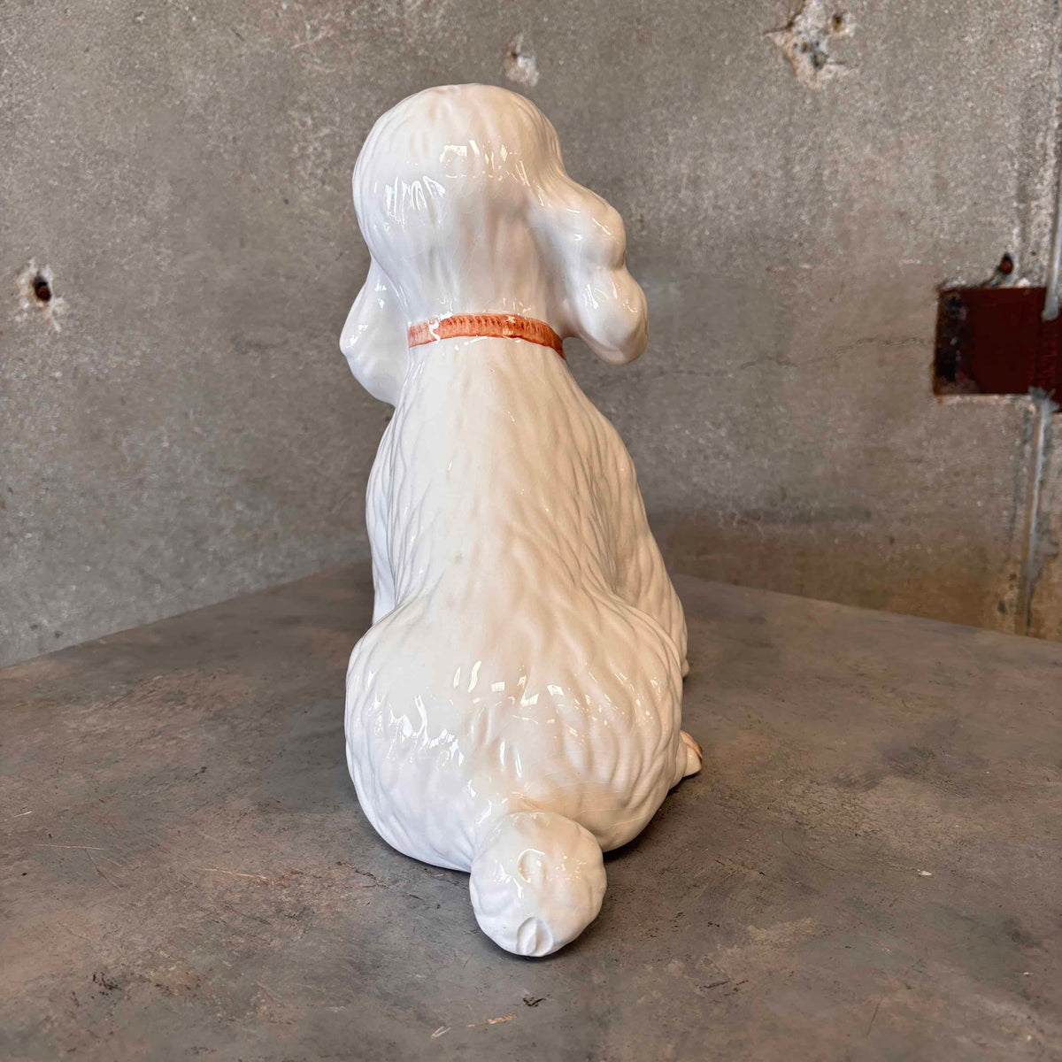 Vintage Italian Ceramic Poodle Figurine