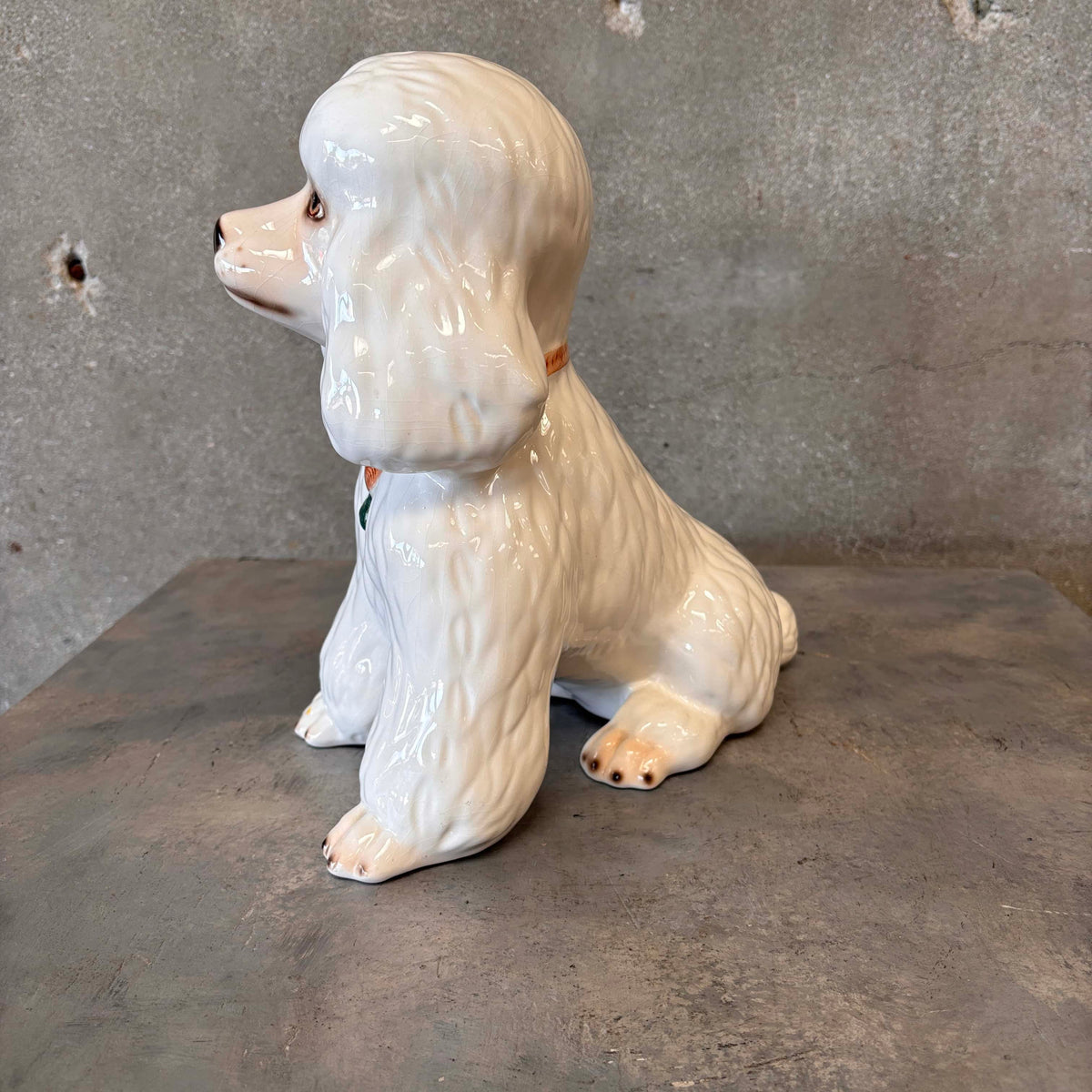 Vintage Italian Ceramic Poodle Figurine