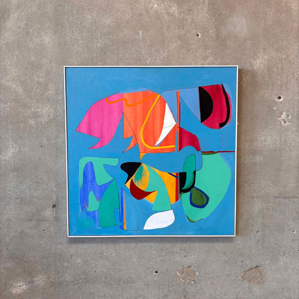 Benni Korzen Abstract Painting '10 (Blue)