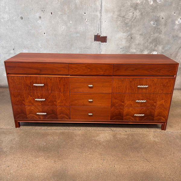 Mid Century Modern John Keal for Brown Saltman Walnut Dresser 1960's