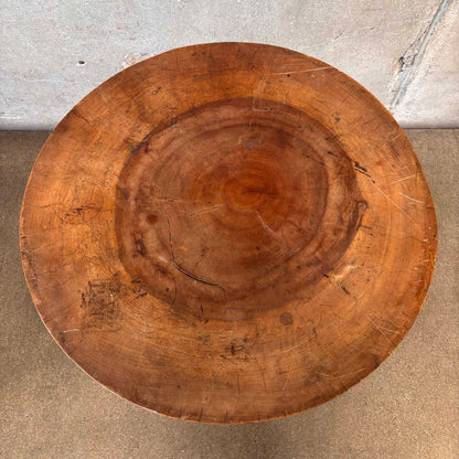 Vintage Round 3 Legged Butcher Block