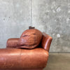 Stickley Leather Lounge Chair and Ottoman