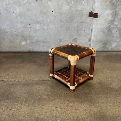 Rattan Side Table