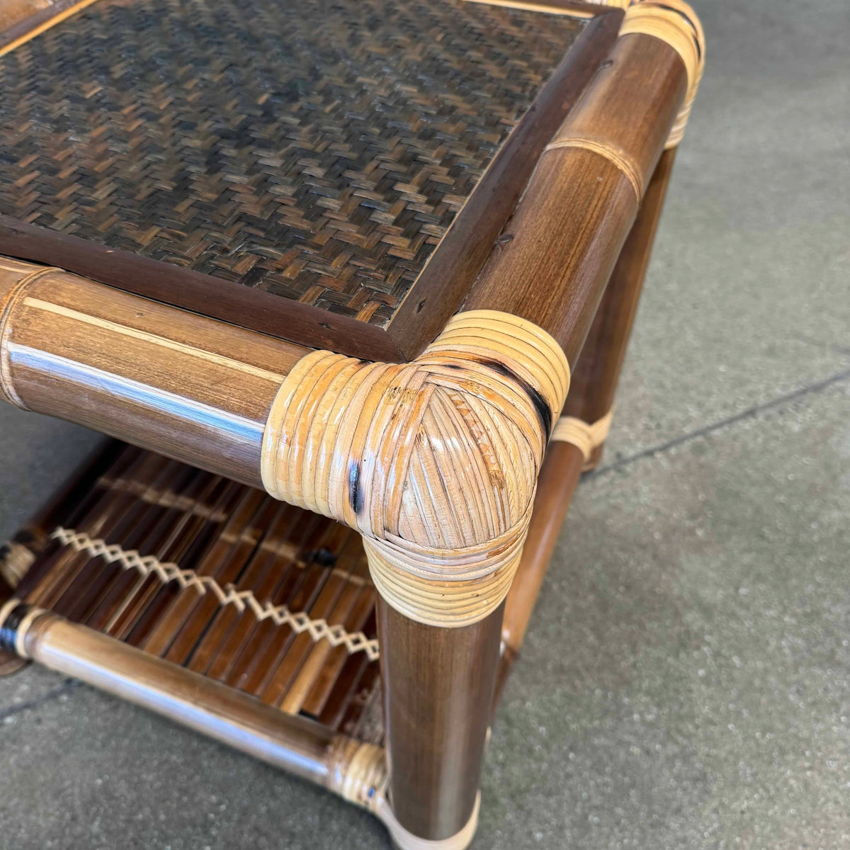 Rattan Side Table
