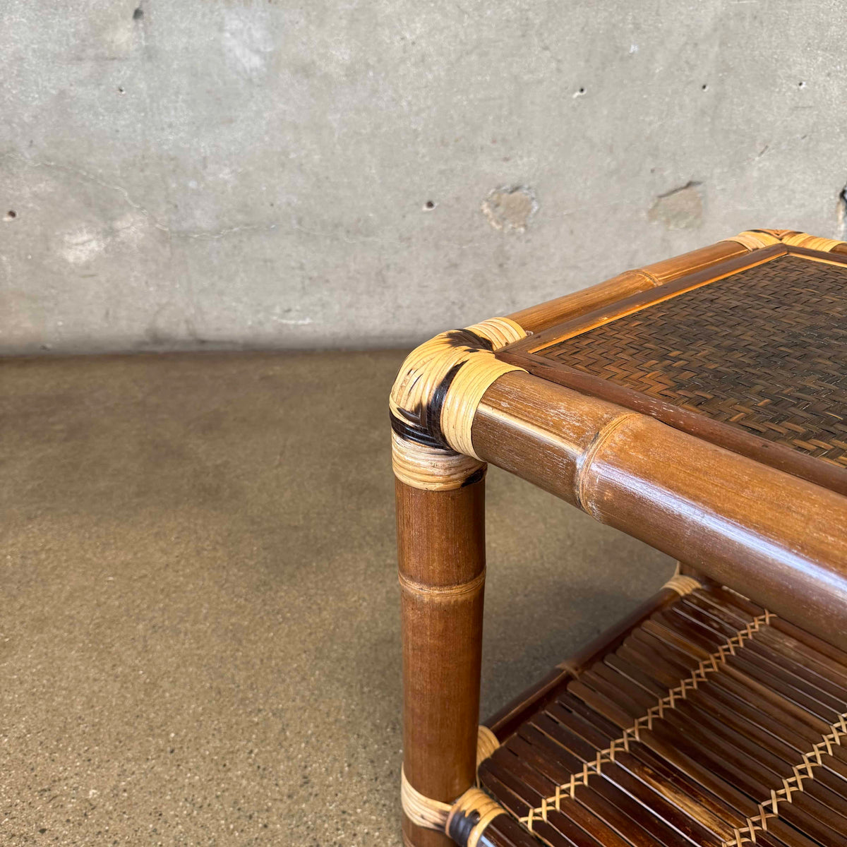 Rattan Side Table