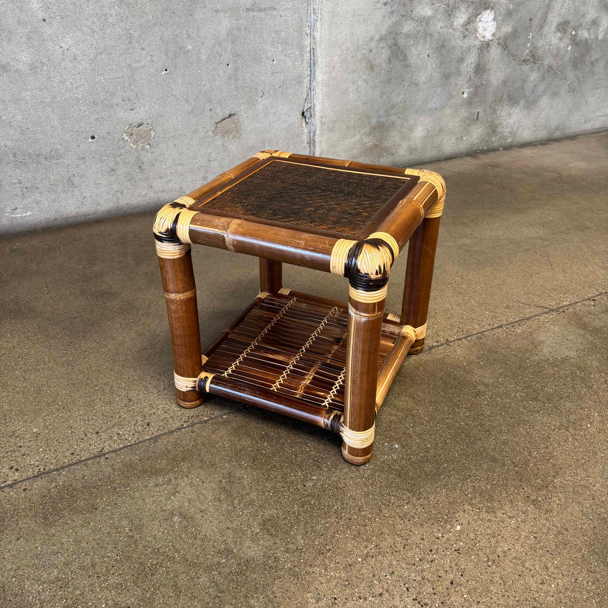 Rattan Side Table