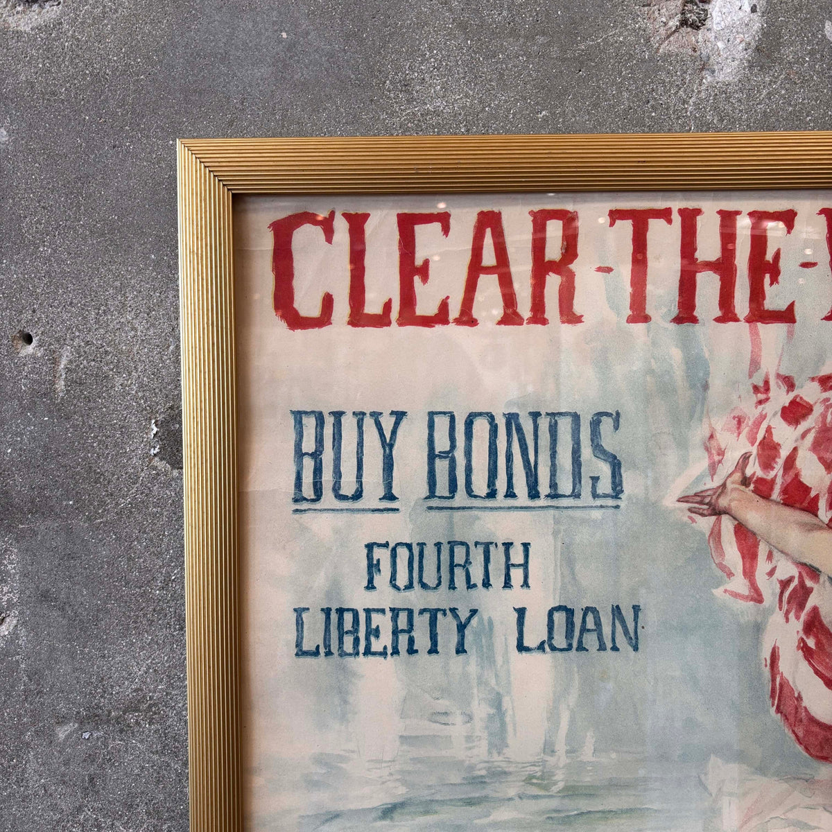 "Clear The Way" Early 20th Century Bond Poster