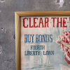 "Clear The Way" Early 20th Century Bond Poster