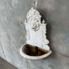 Vintage Cast Iron Wall Fountain With Lions Head
