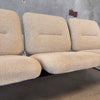 Postmodern Steelcase Chrome & Oatmeal Tweed 3 Seater Sofa