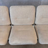 Postmodern Steelcase Chrome & Oatmeal Tweed 3 Seater Sofa