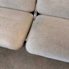 Postmodern Steelcase Chrome & Oatmeal Tweed 3 Seater Sofa