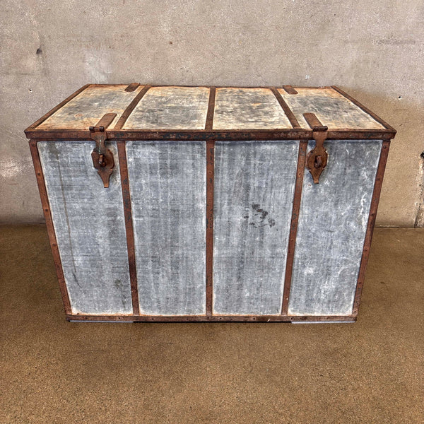 Vintage Industrial Storage Trunk