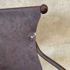 Pair Vintage Wrought Iron & Wood Barstools