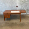 Mid Century Three-Drawer Desk by Drexel w/ Leaf - Design by John Kurt 1960s