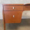 Mid Century Three-Drawer Desk by Drexel w/ Leaf - Design by John Kurt 1960s