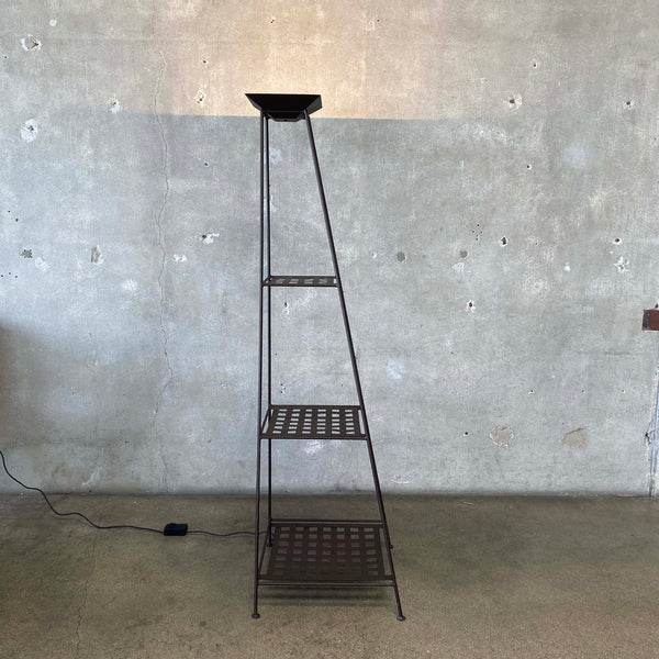 Etagere Torchiere Floor Lamp, Italy 1970s