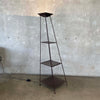 Etagere Torchiere Floor Lamp, Italy 1970s
