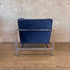 Chrome Milo Baughman Mid Century Modern Chair - All Original