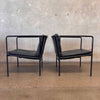 Pair of Black Leather Brenda Arm Chairs by Antonio Citterio for Flexform #1