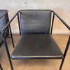 Pair of Black Leather Brenda Arm Chairs by Antonio Citterio for Flexform #1