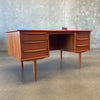Mid Century Teak Desk Svend A. Madsen for Falster Denmark 1960s