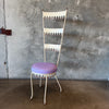 Mid Century Moorish Style High Back Chair
