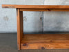 Vintage Low Modernist Pine Low Console Table