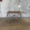 Vintage Iron Table w/ Rope & Tassel Motif