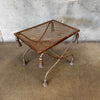 Vintage Iron Table w/ Rope & Tassel Motif