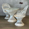 Russell Woodard Woven Spun Fiberglass Mid Century Patio Set