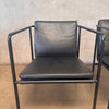 Pair of Black Leather Brenda Arm Chairs by Antonio Citterio for Flexform #2