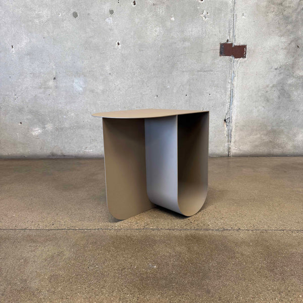 Contemporary Solid Steel Side Table
