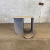 Contemporary Solid Steel Side Table