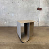 Contemporary Solid Steel Side Table