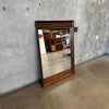 Mid Century Modern Walnut + Rosewood Mirror