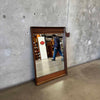 Mid Century Modern Walnut + Rosewood Mirror