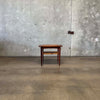 Danish Modern Teak + Cane Side Table by Poul Jensen for Selig