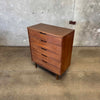 Mid Century Modern Walnut Highboy Dresser