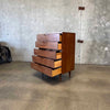 Mid Century Modern Walnut Highboy Dresser