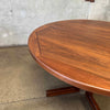 Mid Century Modern Walnut Dining Table w/ Two Leaves